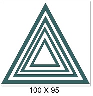 Nested triangles 100 x 90mm Min buy 3